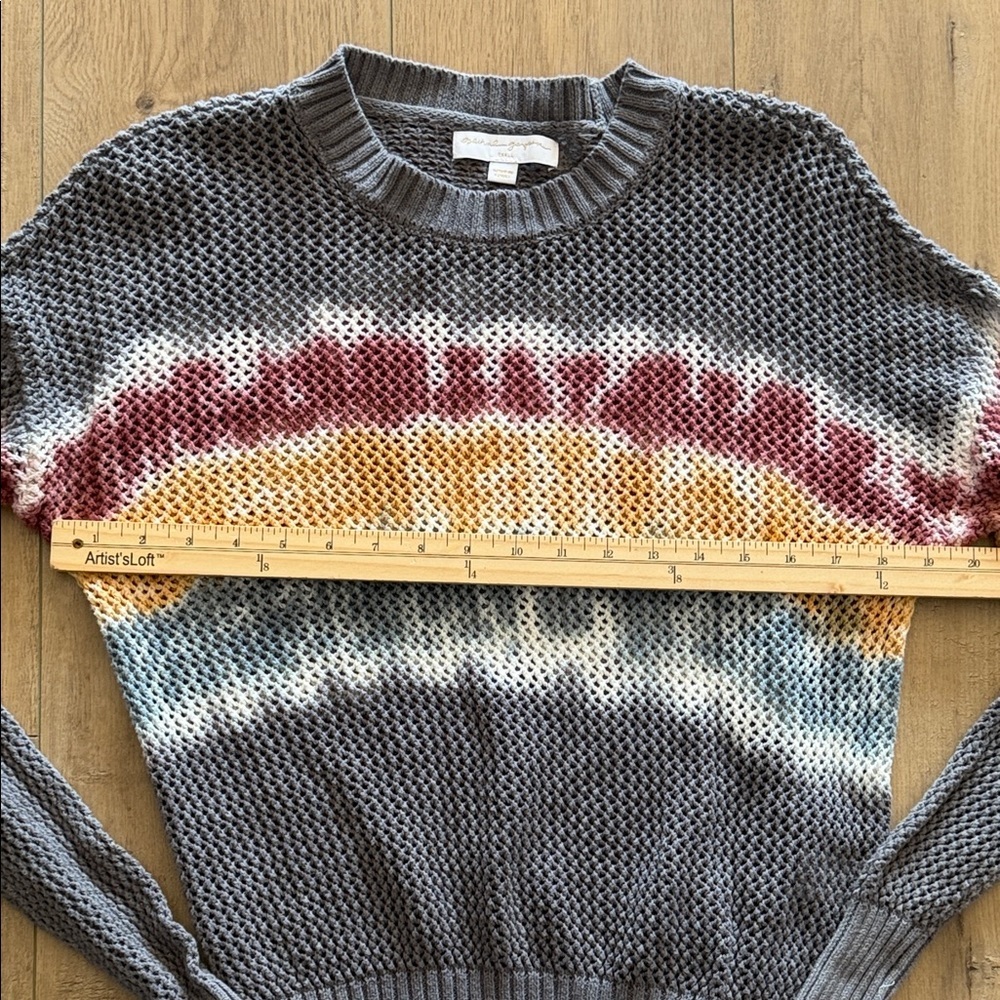 Spiritual Gangster Women's Do With Love Open Knit Multicolor Sweater Size S Boho - Picture 11 of 13